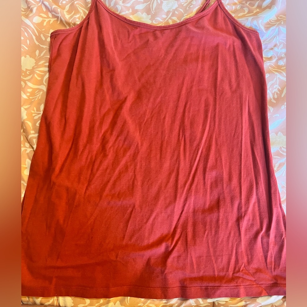 Lovesick Vibrant Rust Red Tank Top